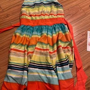J Taylor stripe dress